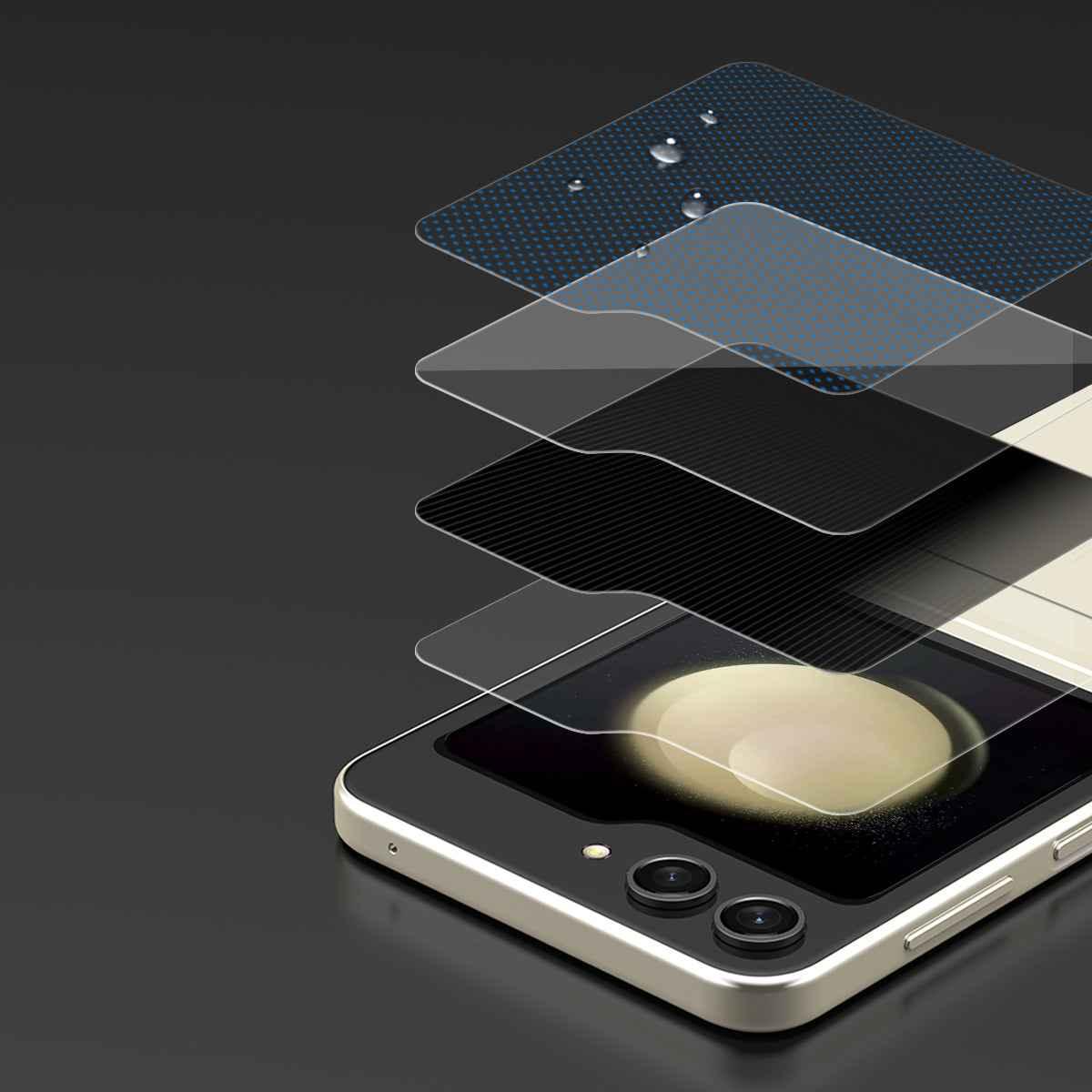 Araree Z Flip 5 Core Front Tempered Glass (1 Pcs) - Privacy Araree Z Flip 5 Core Front Tempered Glass (1 Pcs) - Privacy